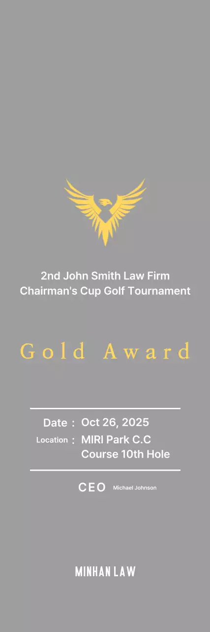 Neat golf tournament plaque with an eagle