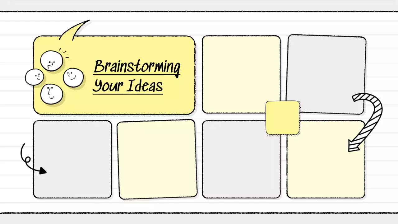Yellow Modern Brainstorming Guide Presentation