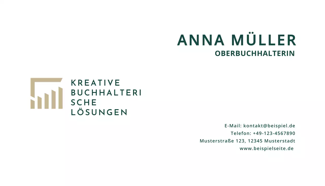 beige professionelle Visitenkarte