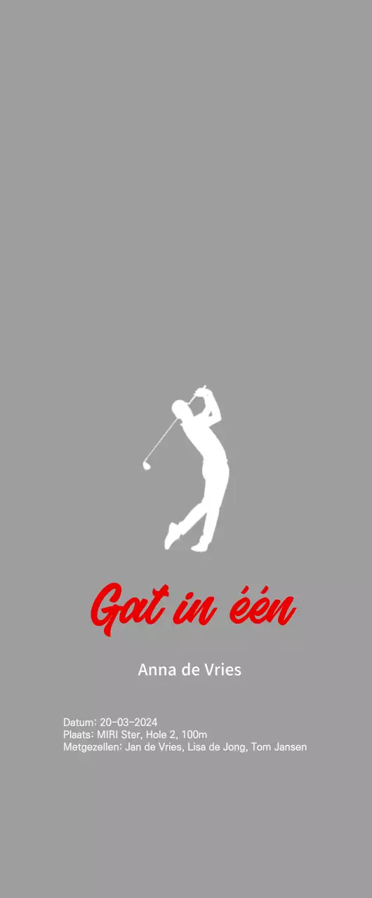 Eenvoudig golfen vieren
