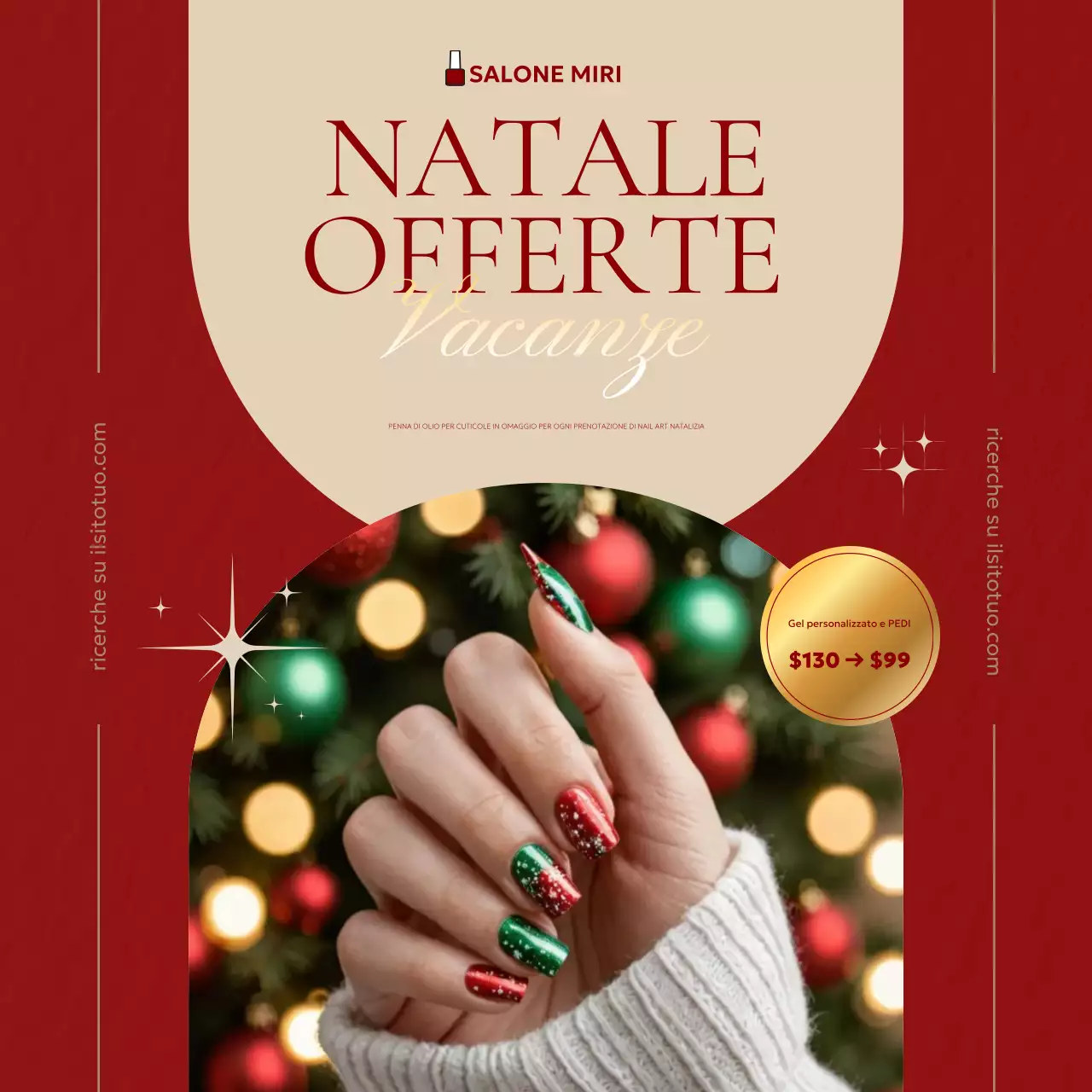 rosso elegante promozione vacanze