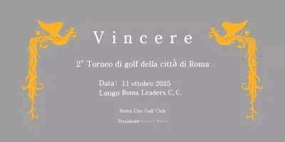 Classico trofeo da torneo di golf con decorazione a fenice colorata