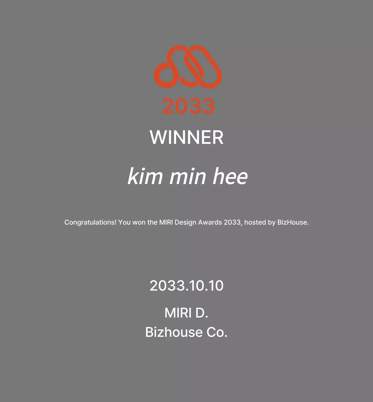 Daftar Penghargaan Grey Simple