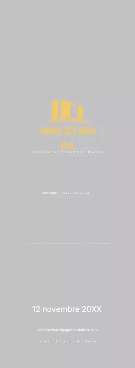 Targa di apprezzamento in oro Neat