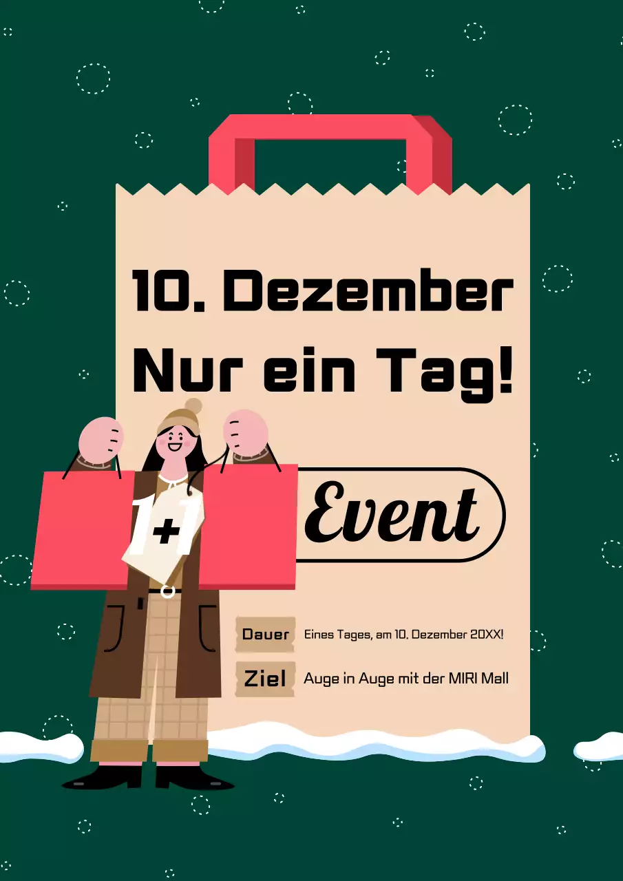 Orange Retro-Werbeveranstaltung