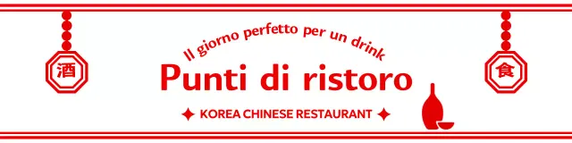 Annunci di ristoranti tradizionali rossi