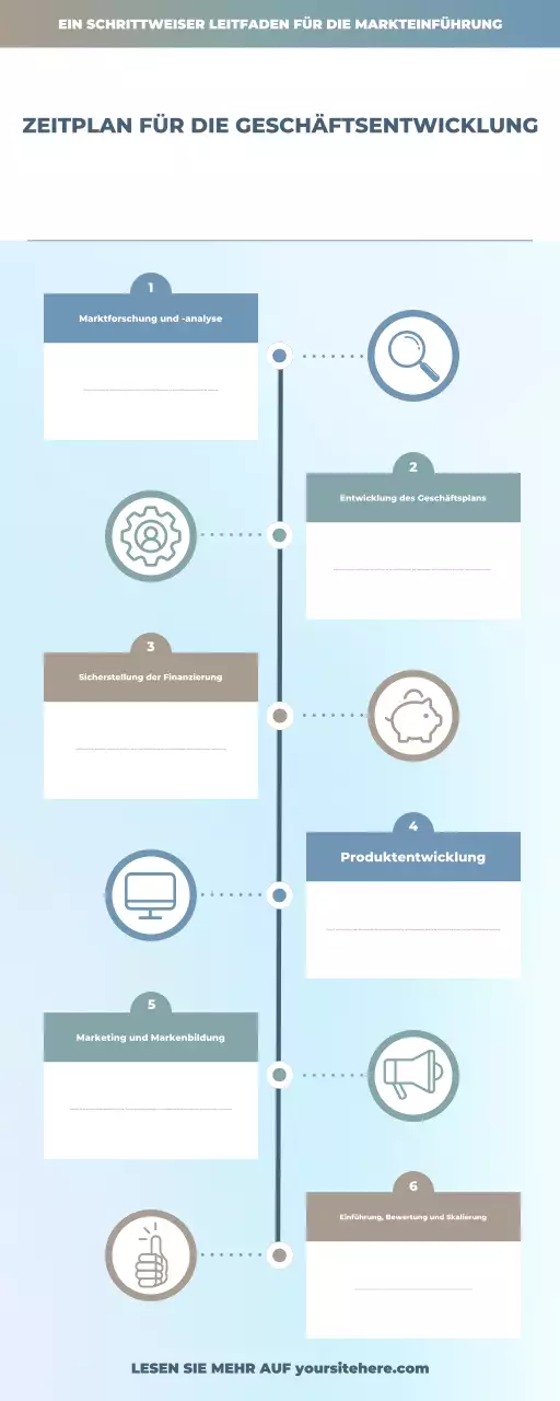 blue modern business plan guide