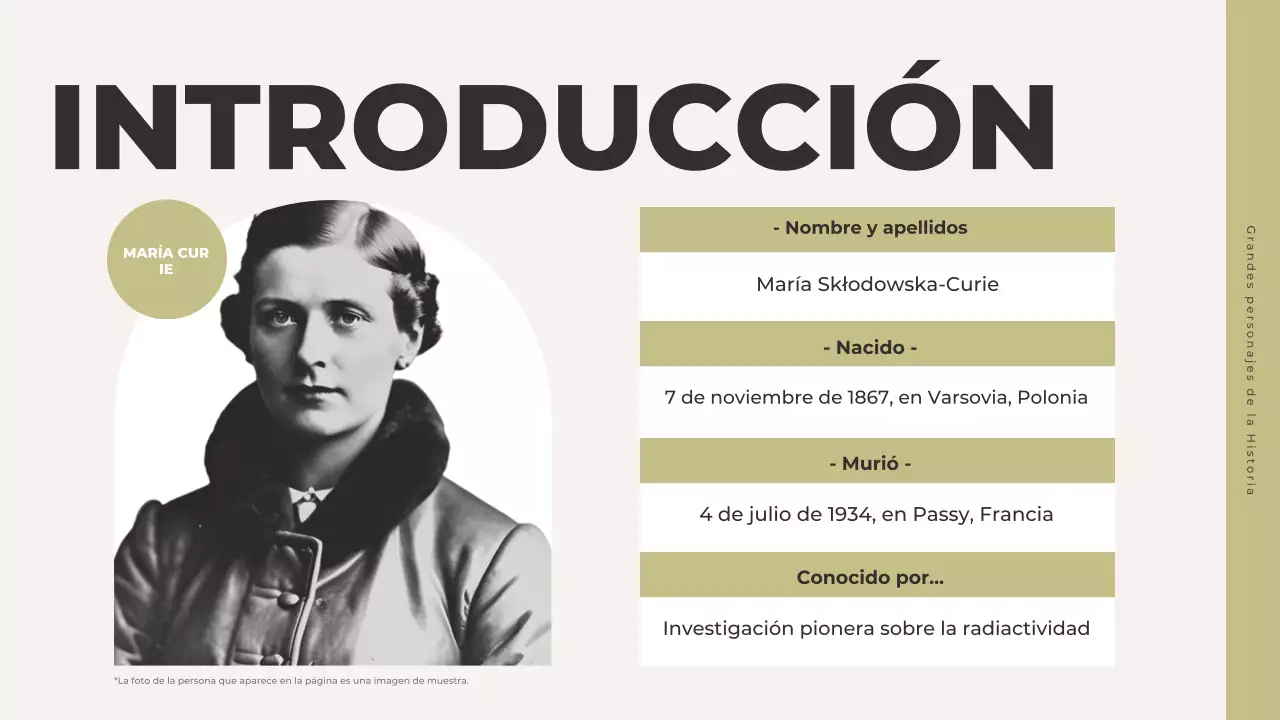 presentación de la historia de grey classic