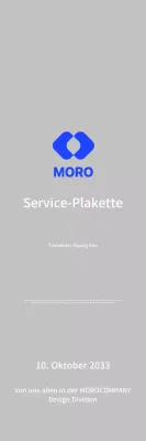 Feiern Sie das blaue Firmenlogo