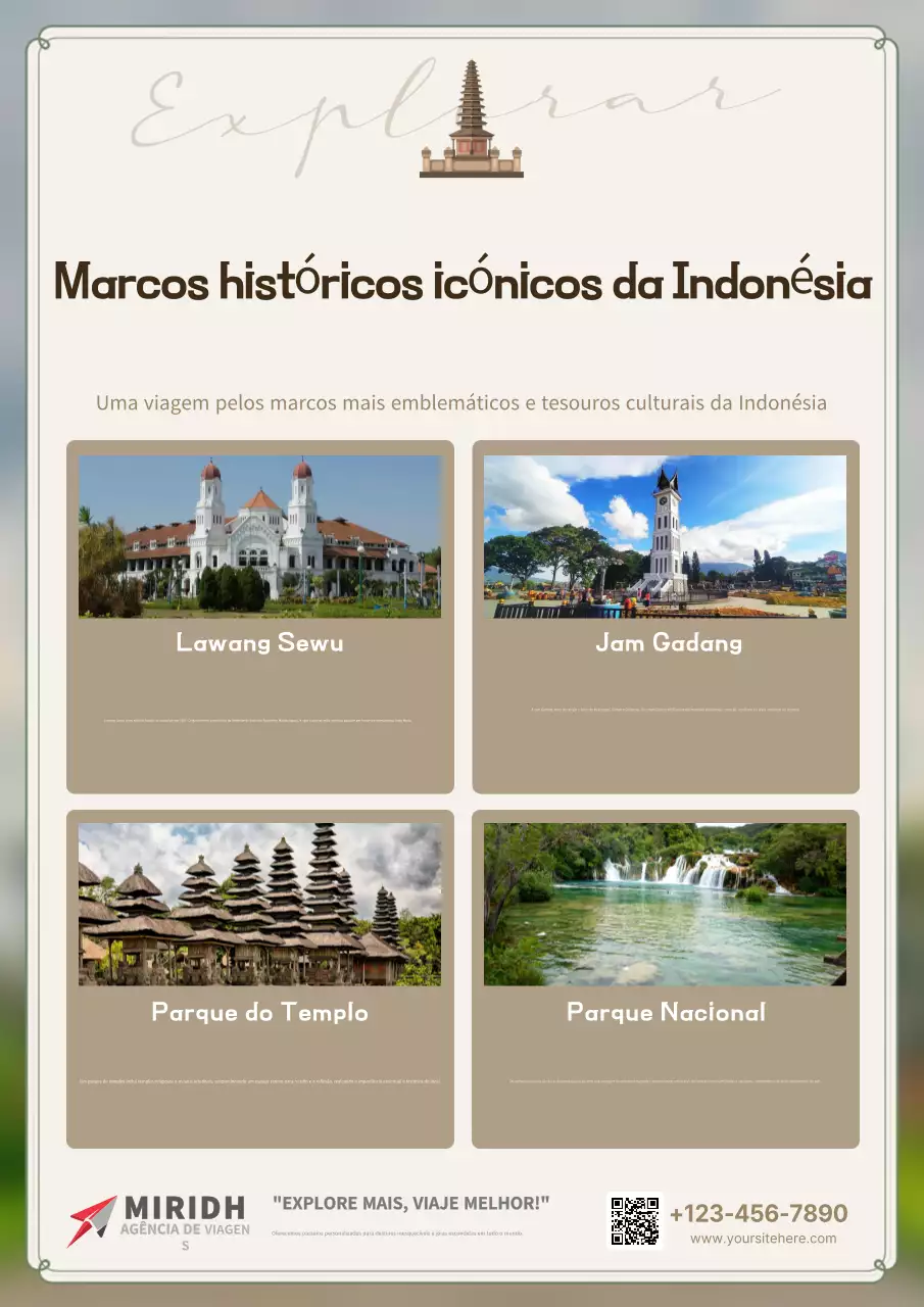 anúncio de viagem clássico bege