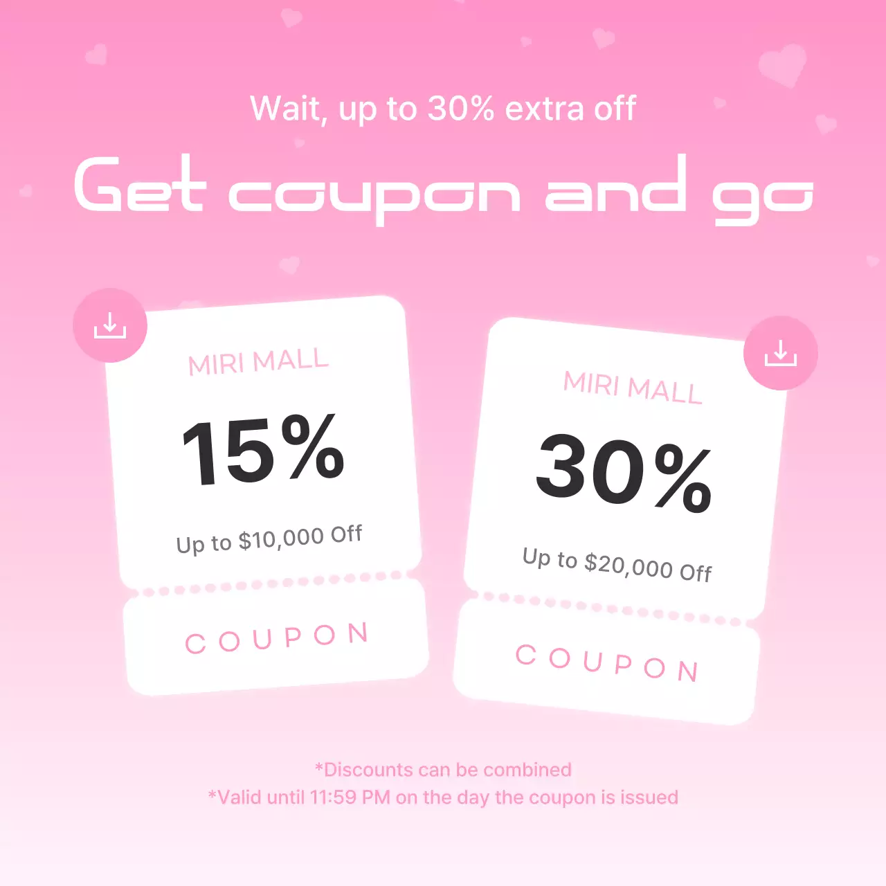 Carrossel de promoção de cupons Blue Modern Instagram