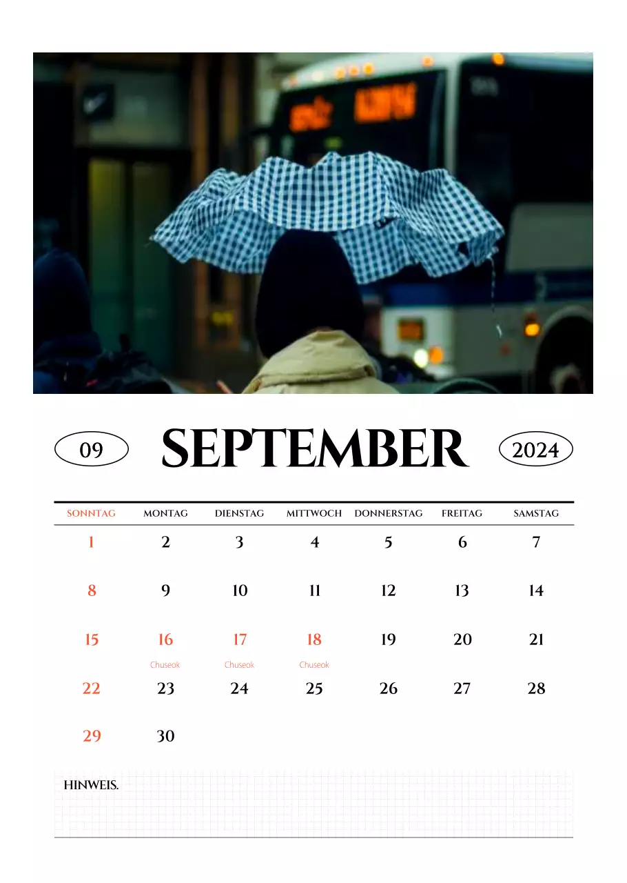 Einfacher Stil Wandkalender mit schwarz-weiß emotionalen Reisefotografie Konzept