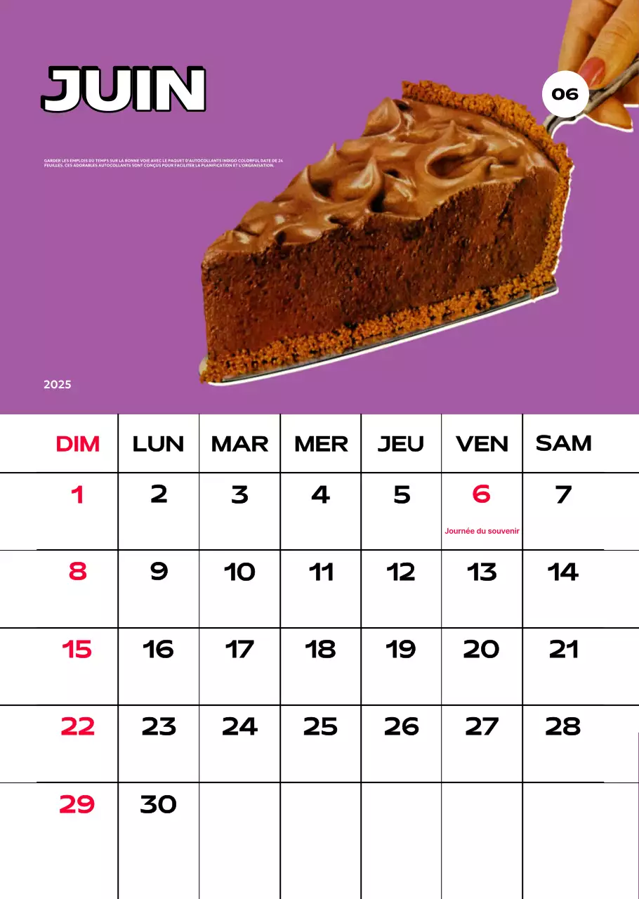 Calendriers colorés avec une variété d'illustrations rétro
