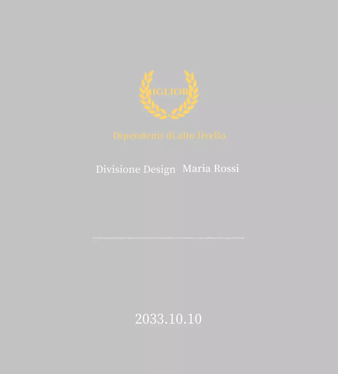 Targa semplice gialla