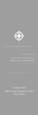 Targa classica su commissione con motivo