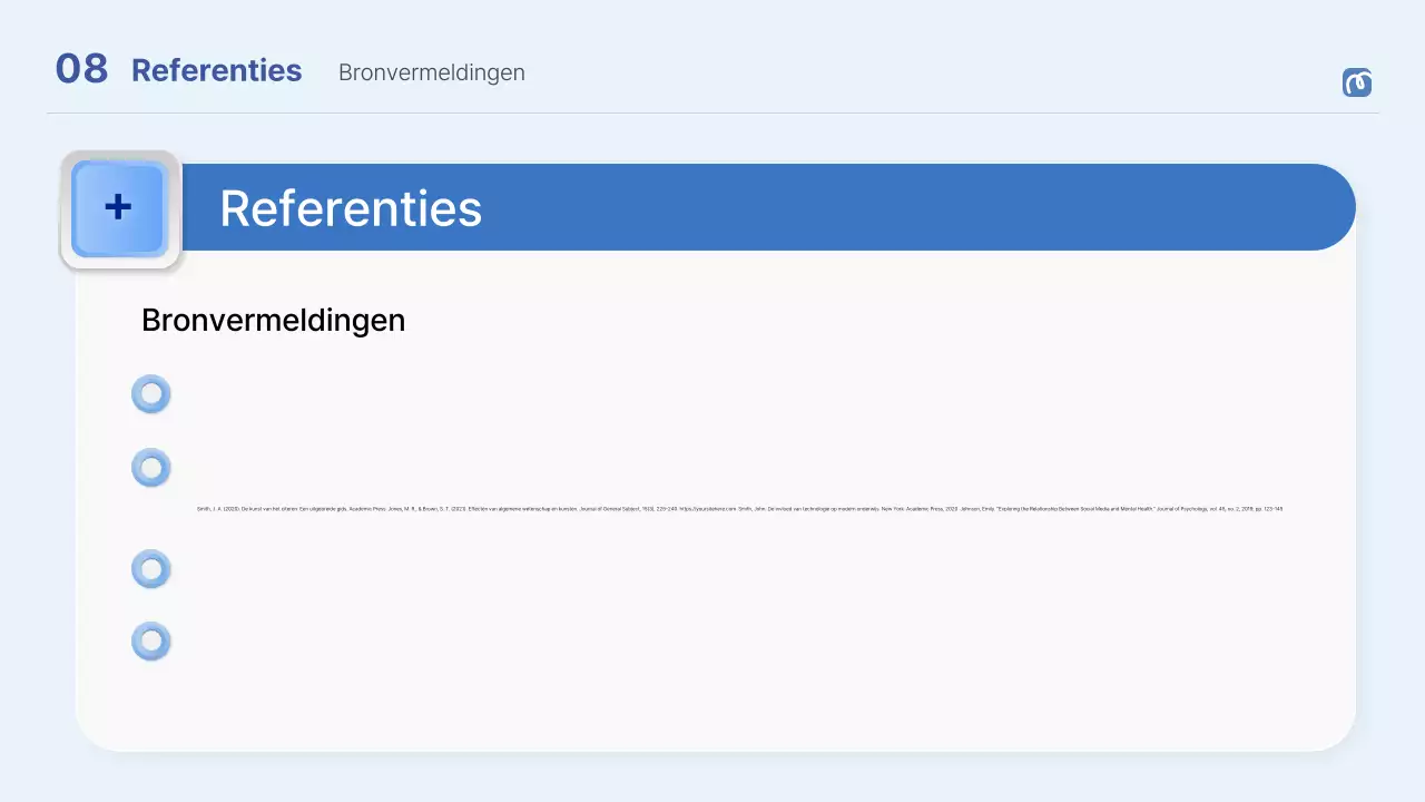 blauw professionele scriptie verdediging aankondiging