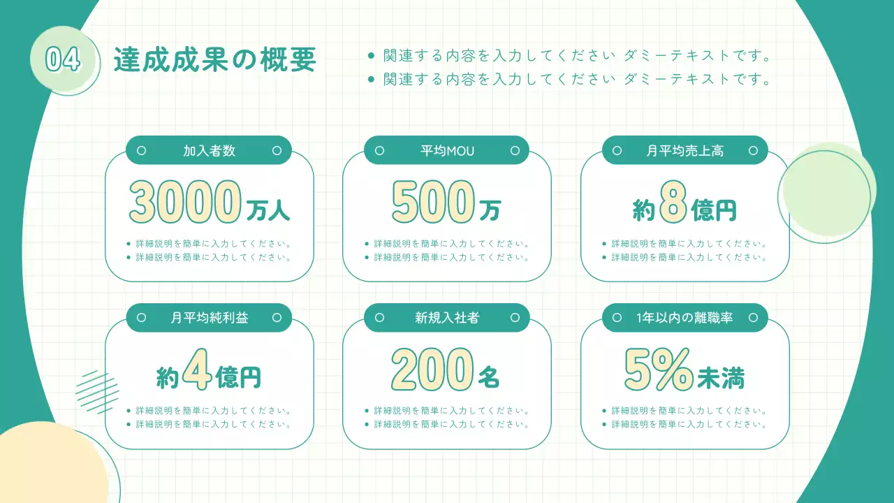 緑 シンプル 年次報告書 ドキュメント プレゼンテーション