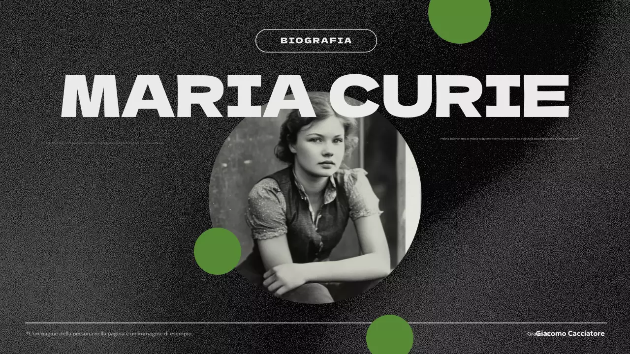 presentazione della biografia verde moderna