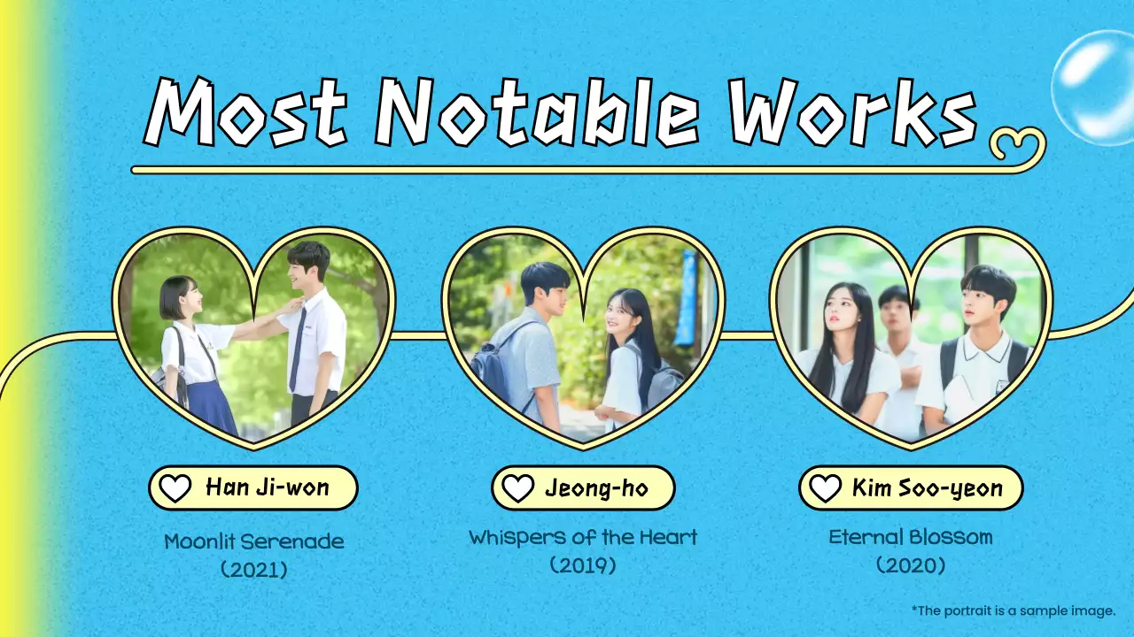 Blue Trendy K-Drama Pitch Presentation