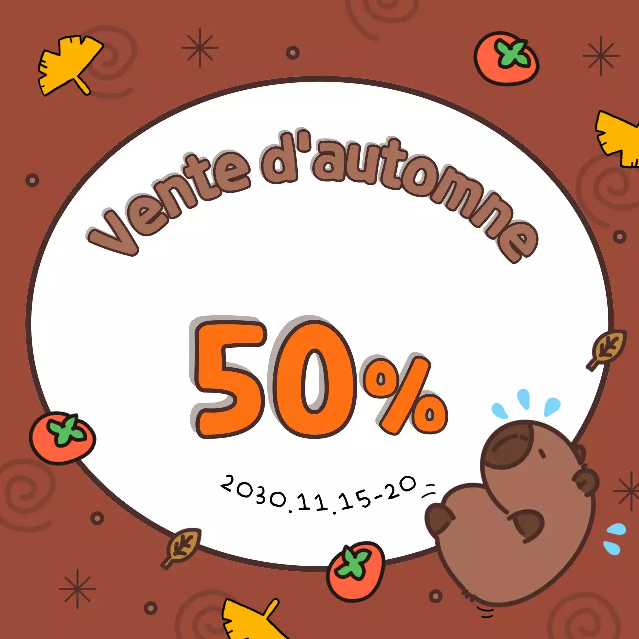 Couverture automnale dans les tons bruns et orangés