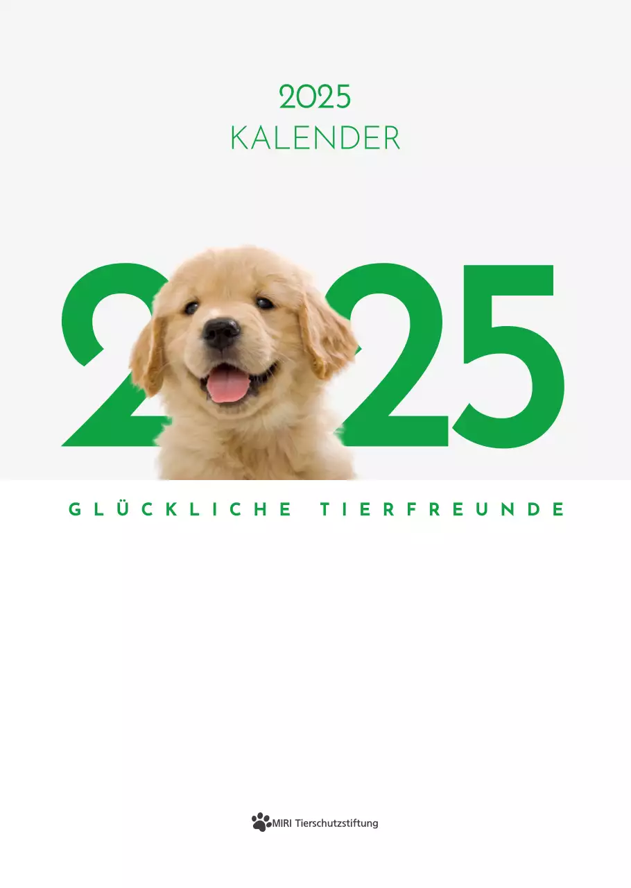 Abstrakter einfacher Tierkalender