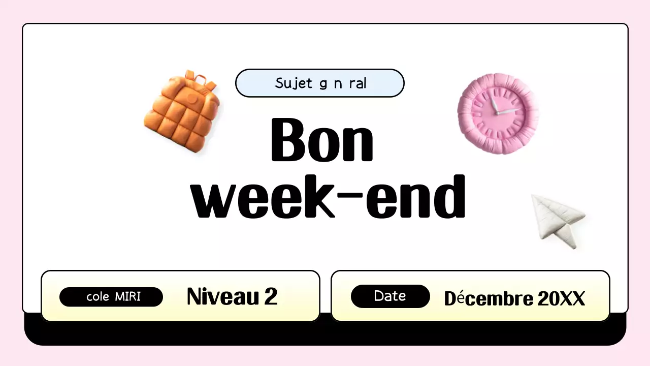 agenda de classe rose tendance