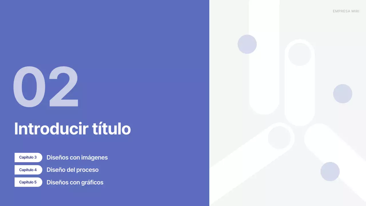Un sencillo plan de empresa en azul y gris