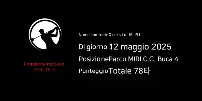 Celebrare il golf semplice in bianco