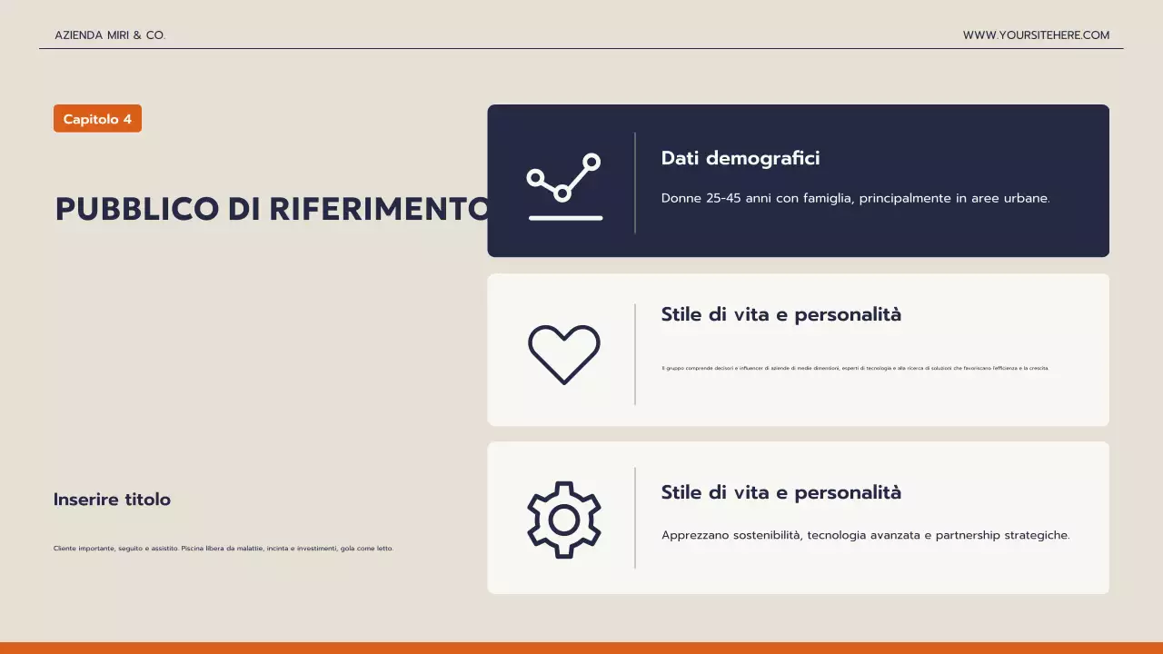 presentazione aziendale moderna della marina