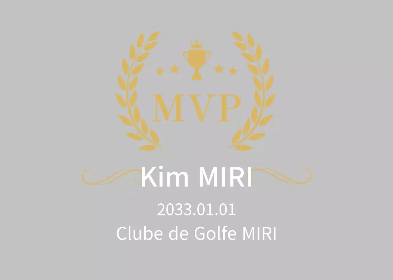 Obter uma placa MVP elegante