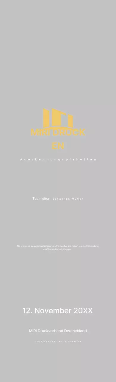 Gold Neat Appreciation Plaque