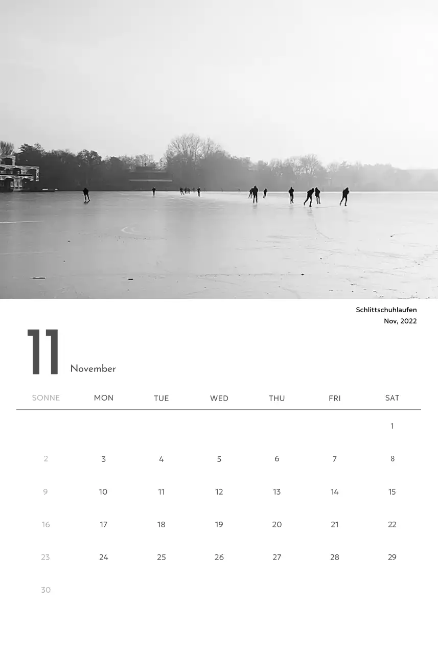 Ein Fotokalender mit klarem, urbanem Charakter