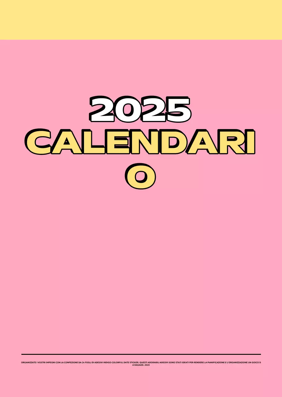 Calendari colorati con una varietà di illustrazioni retrò