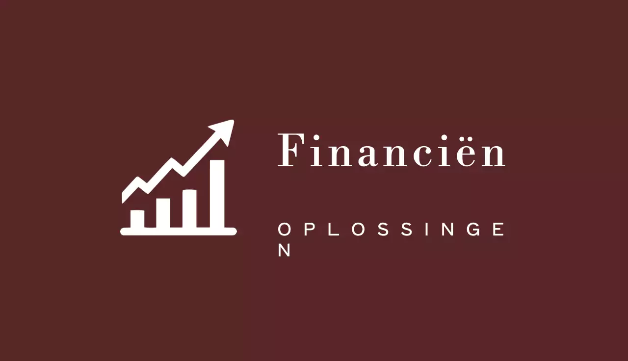 bruine professionele financieringskaart