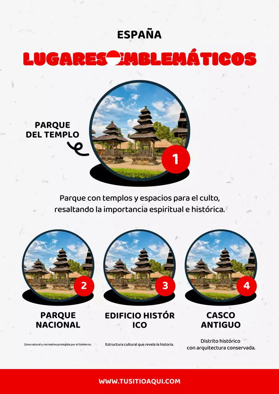 red modern indonesia landmark guide