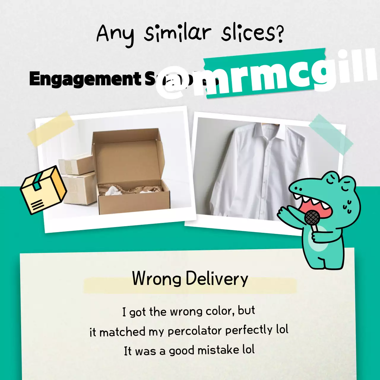 Teal Comic Storybook Announcement Instagram Carousel