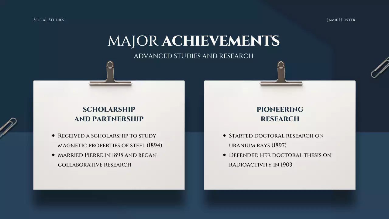 Blue Modern Scientist Lecture Presentation