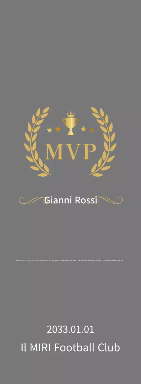 Targhe sportive classiche