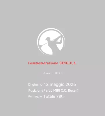 Celebrare il golf semplice in bianco