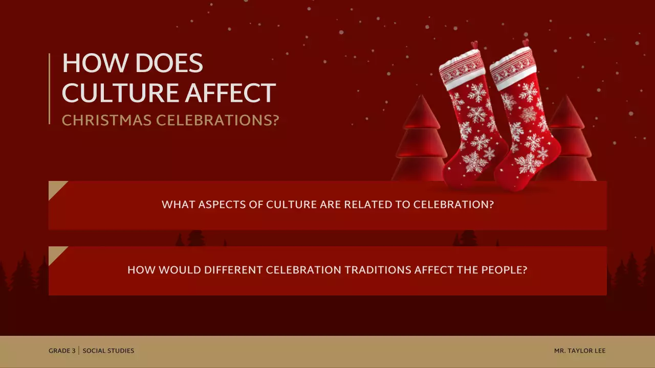 Red Traditional Christmas Presentation