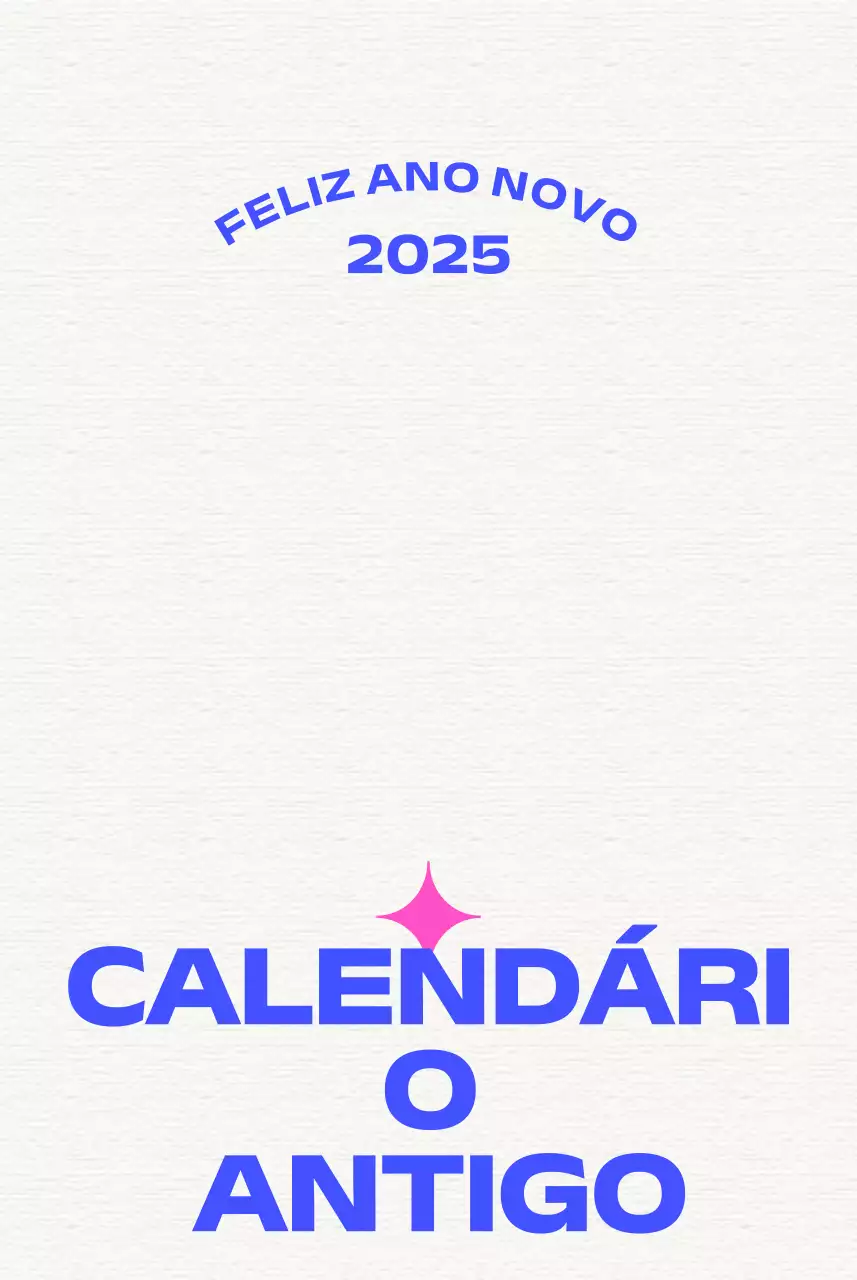 Calendário Vintage Celebrate Blue