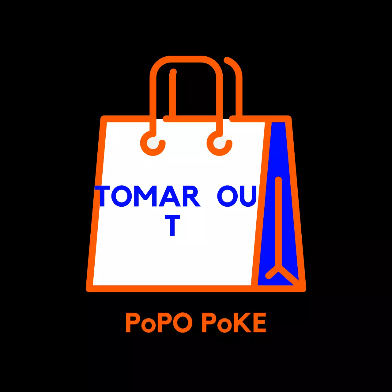 Cartelería naranja sencilla para entrega a domicilio