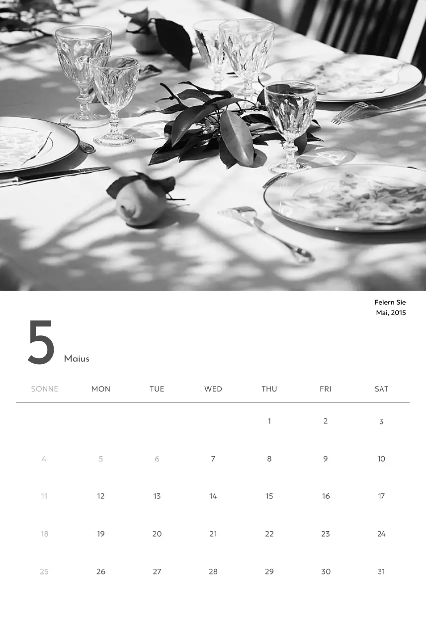 Ein Fotokalender mit klarem, urbanem Charakter