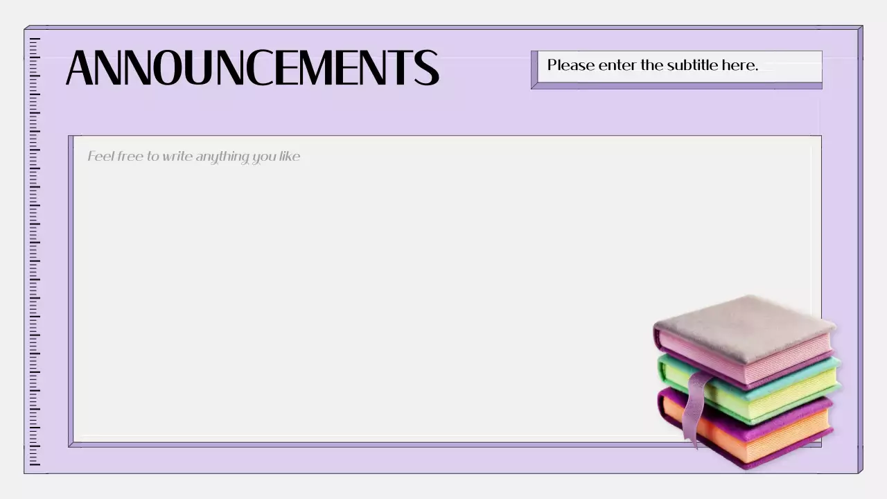 Presentasi Agenda Kelas Minimal Ungu