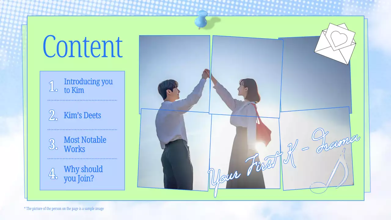 Blue Trendy K-Drama Presentation