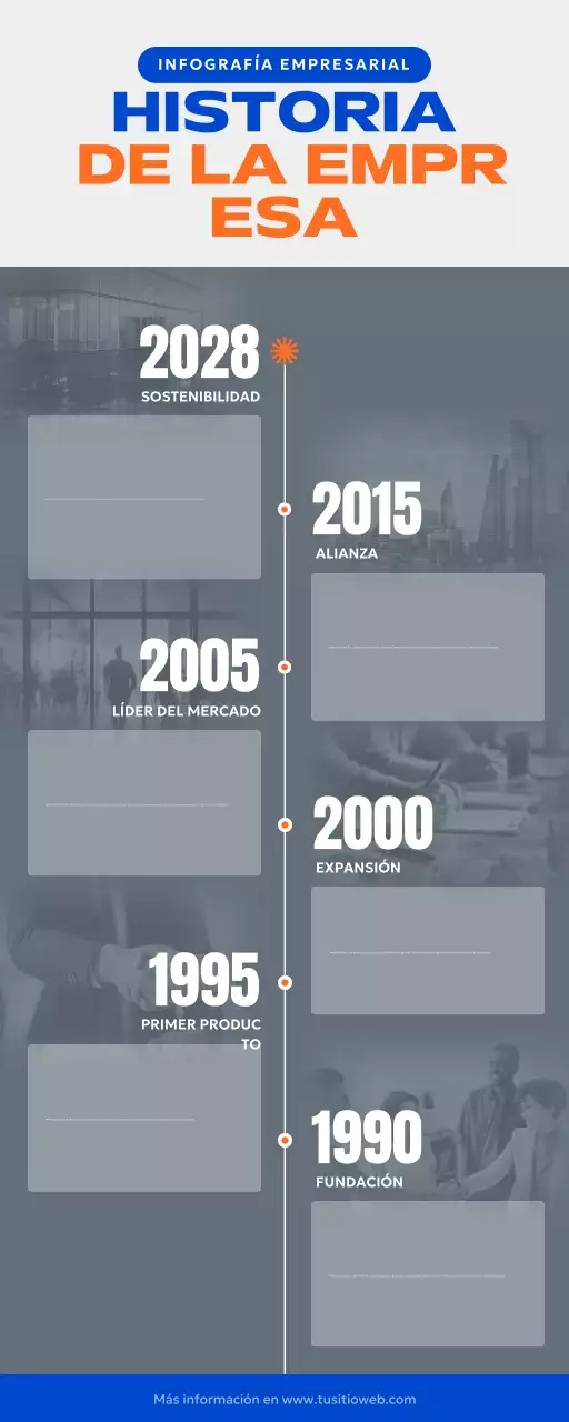 guía de empresas blue modern