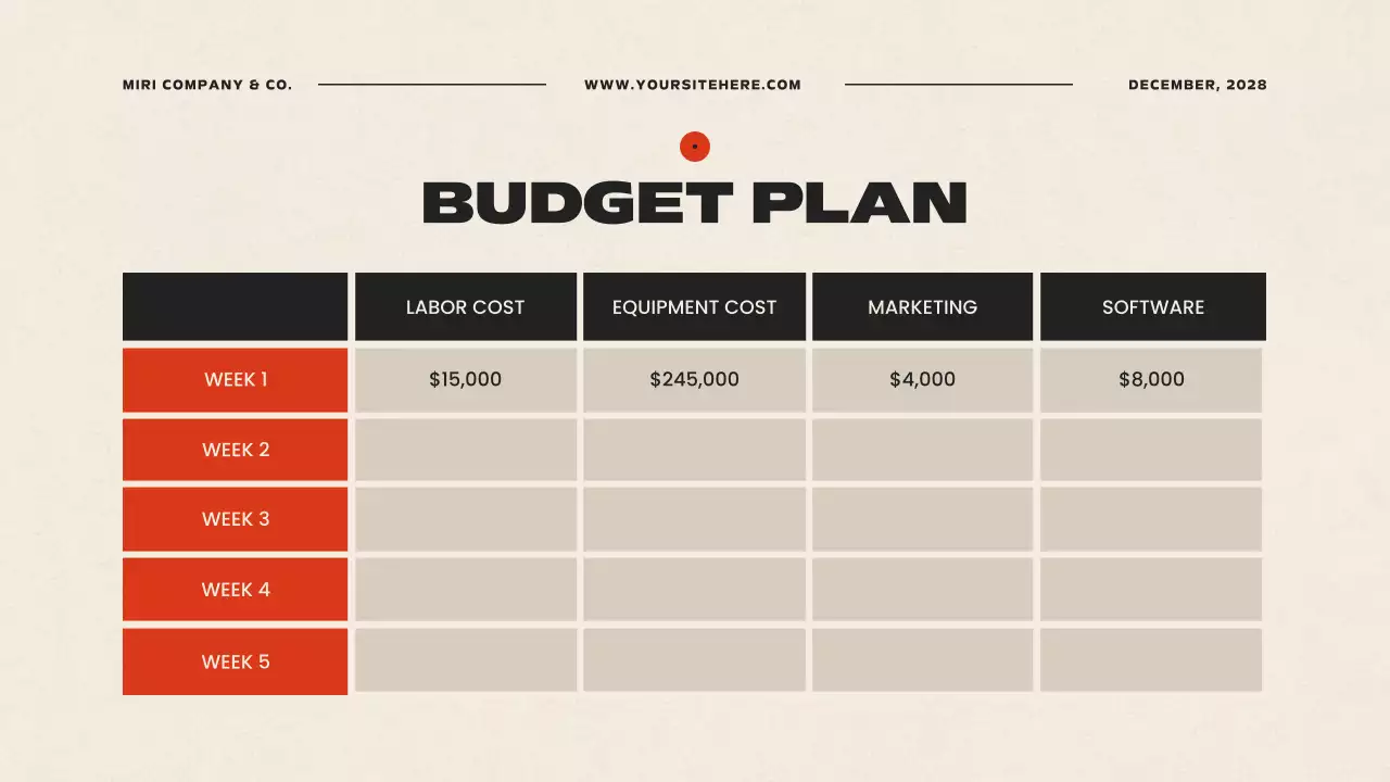 베이지 모던 비즈니스 플랜 프레젠테이션