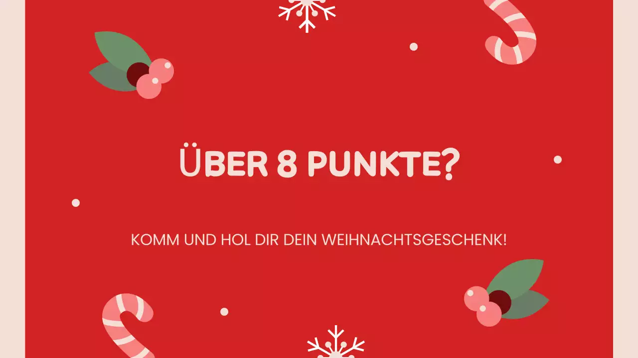 Rote Retro-Weihnachtspräsentation