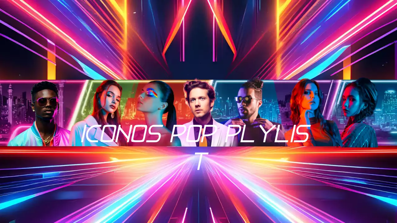 lista de reproducción de música pop de neón