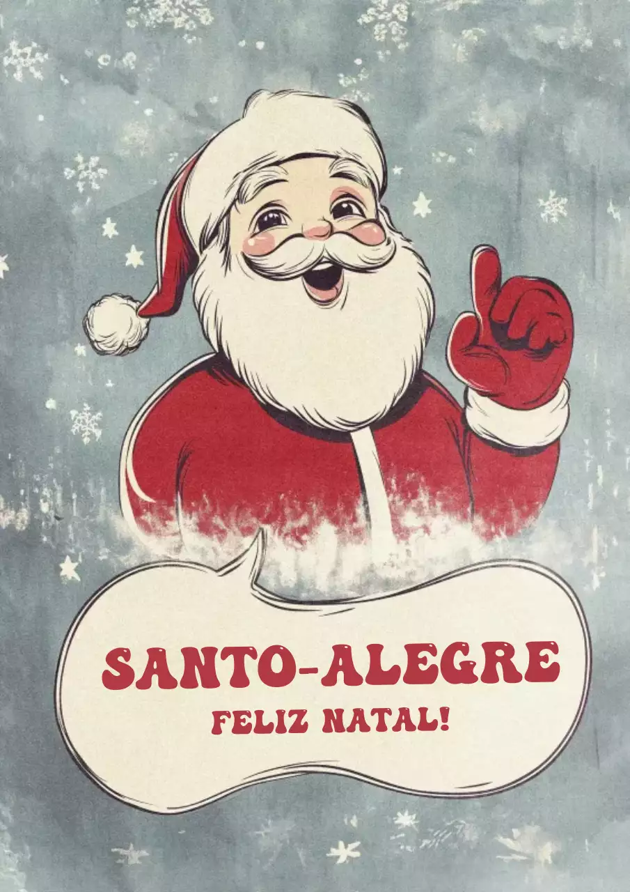 Cartão de Natal Vintage Mauve